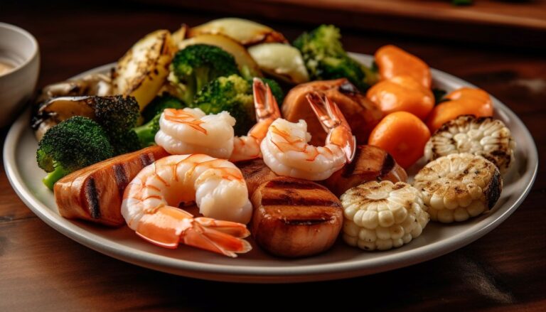 Shrimp and Broccoli in Garlic Butter