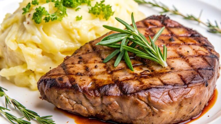 Savory Steak Gorgonzola Alfredo with Creamy Parmesan Sauce