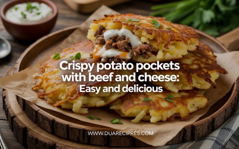 Crispy Potato Pockets with Beef and Cheese: Easy and Delicious