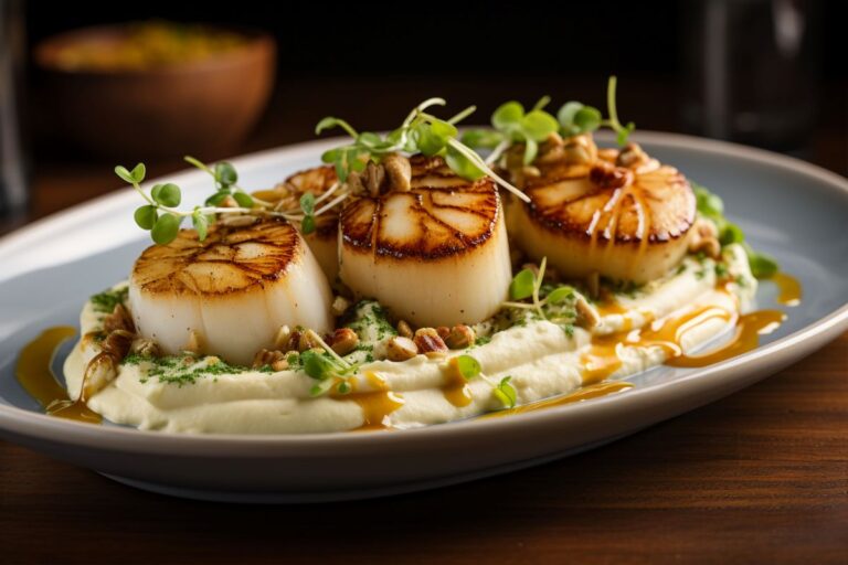 garlic butter baked scallops