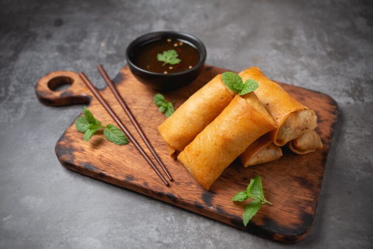 Crispy Crab Cake Egg Rolls