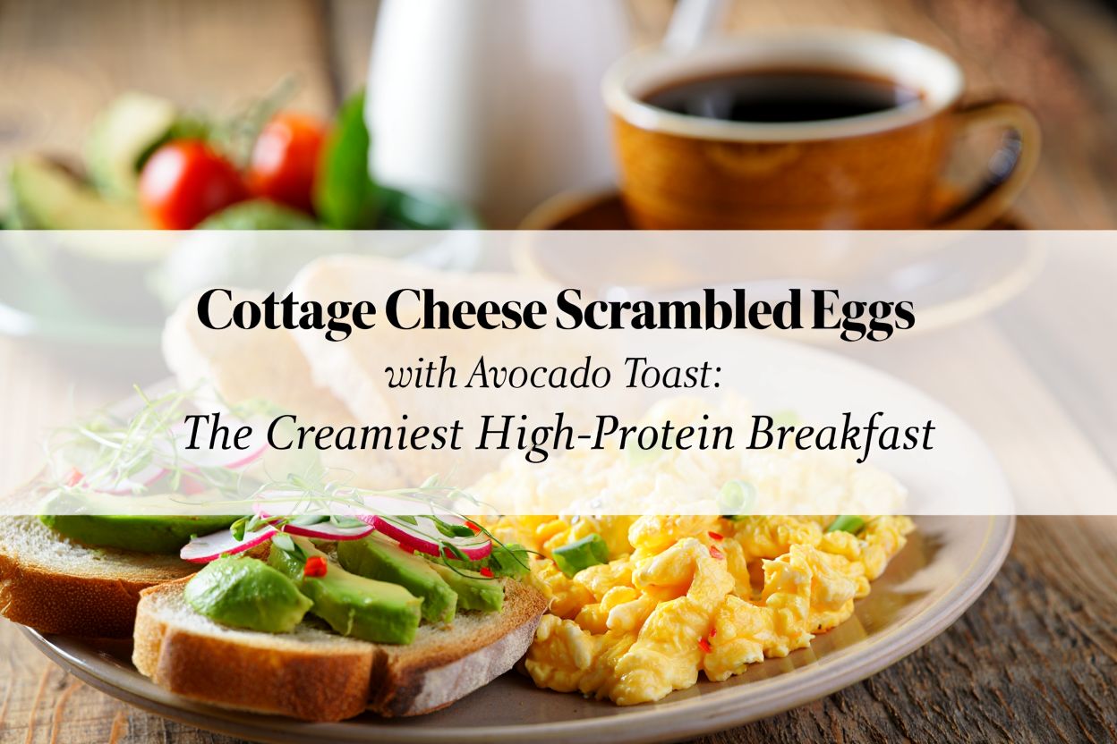 Cottage Cheese Scrambled Eggs with Avocado Toast: The Creamiest High-Protein Breakfast 1 Cottage Cheese Scrambled Eggs