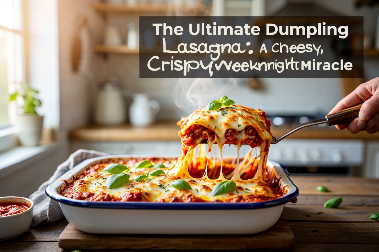 The Ultimate Dumpling Lasagna: A Cheesy, Crispy, Weeknight Miracle 1 Dumpling Lasagna