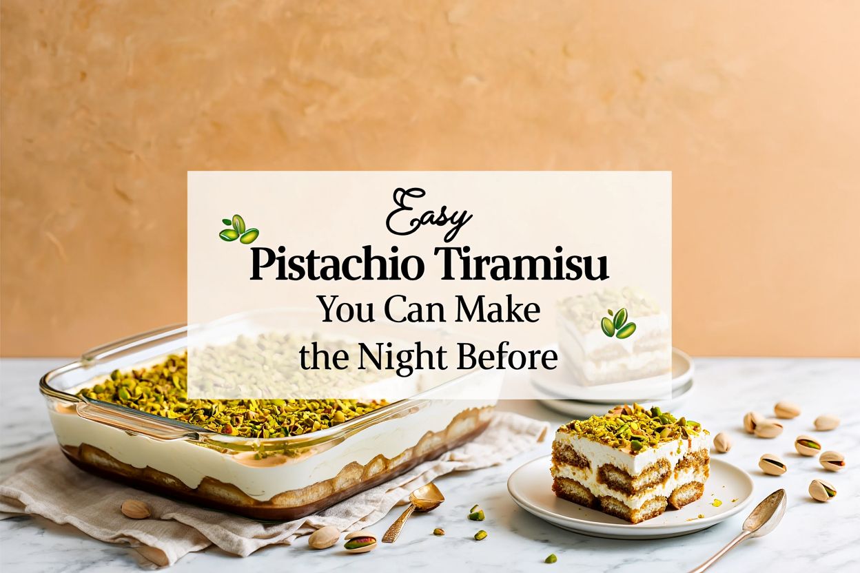 Easy Pistachio Tiramisu You Can Make the Night Before 1 Pistachio Tiramisu