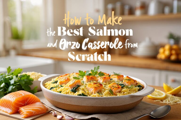 Salmon Orzo Casserole