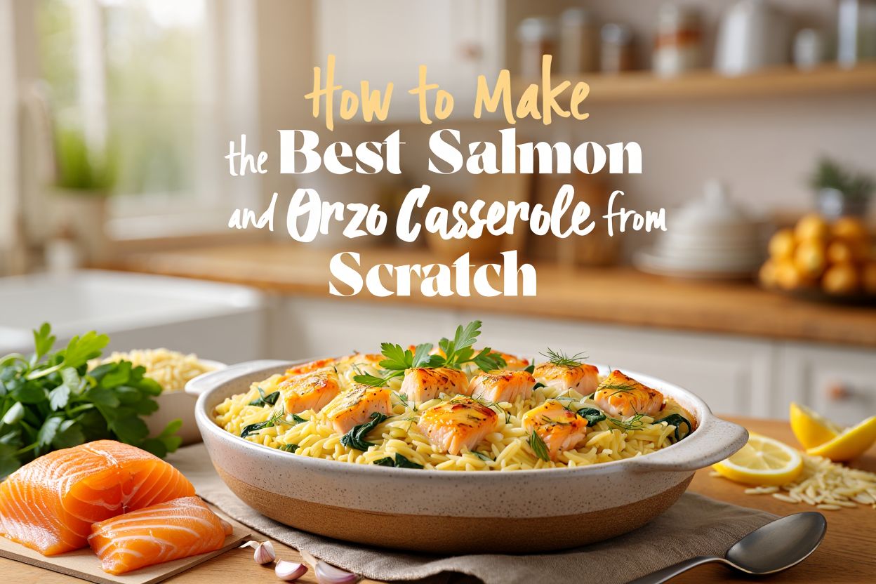 Salmon Orzo Casserole