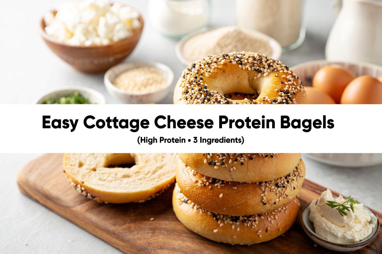 Cottage Cheese Protein Bagels