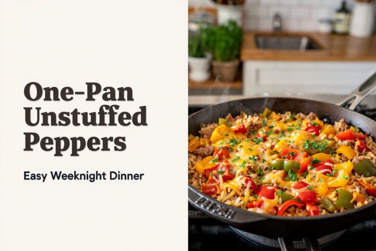 One-Pan Unstuffed Peppers